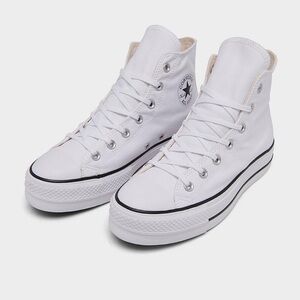 White Platform Converse